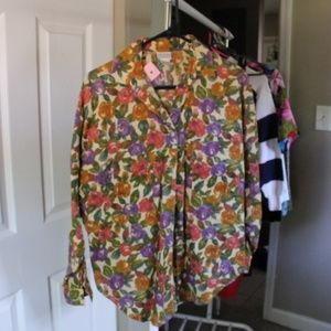 Vintage banana republic floral button up